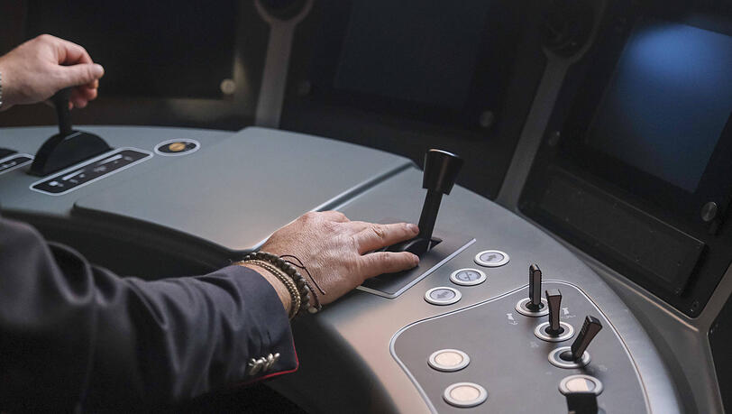 Blick ins Cockpit des Frecciarossa 1000.