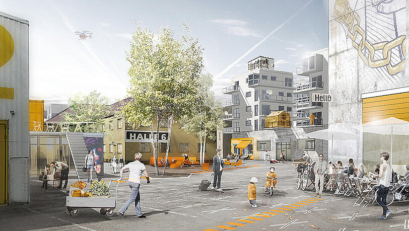 So soll’s einmal aussehen: das Kreativquartier in Neuhausen. So soll’s einmal aussehen: das Kreativquartier in Neuhausen.