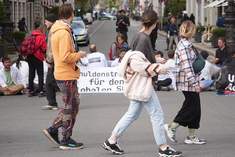 Weitere Bilder von der Protestaktion am Mittwoch.