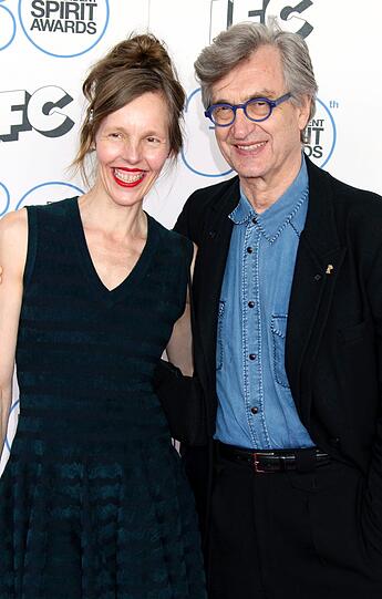 Wim Wenders (r) mit Ehefrau Donata Wenders