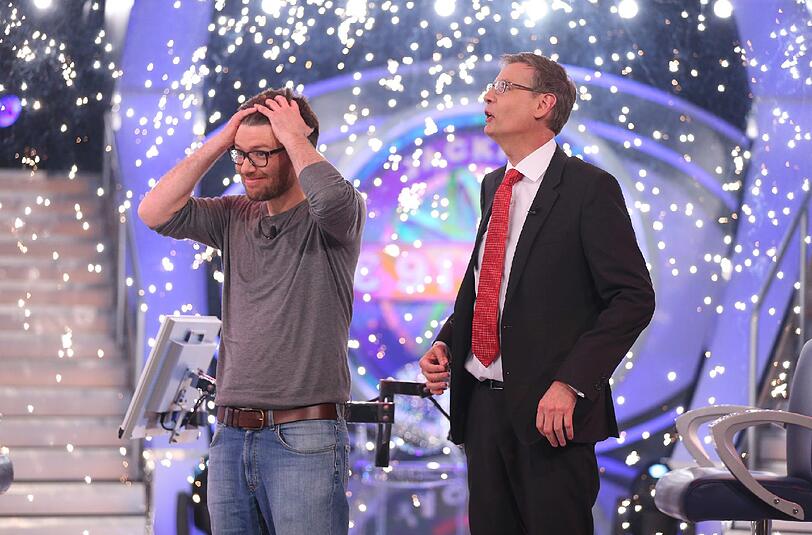 Günther Jauch mit Moritz Eckert aus Berlin