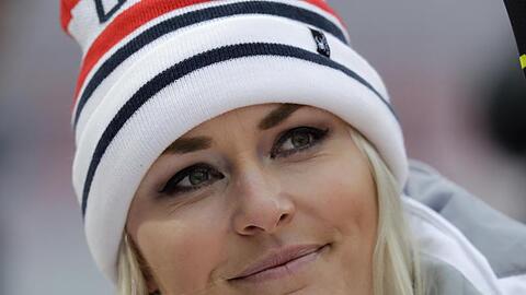 Verletzte sich am Knie: Lindsey Vonn.