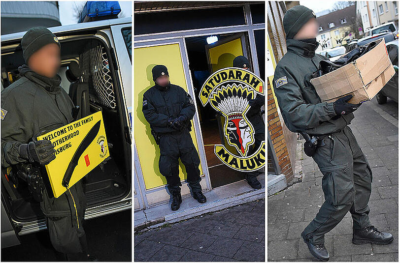 Durchsuchung bei Satudarah MC: Die Razzia fand auch in Bayern statt. Die Bilder...