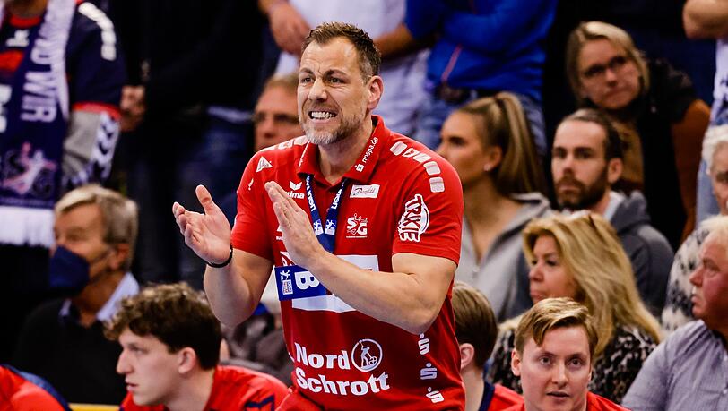 Flensburgs Trainer Maik Machulla verteidigte seine Mannschaft nach der Niederlage im Pokal.