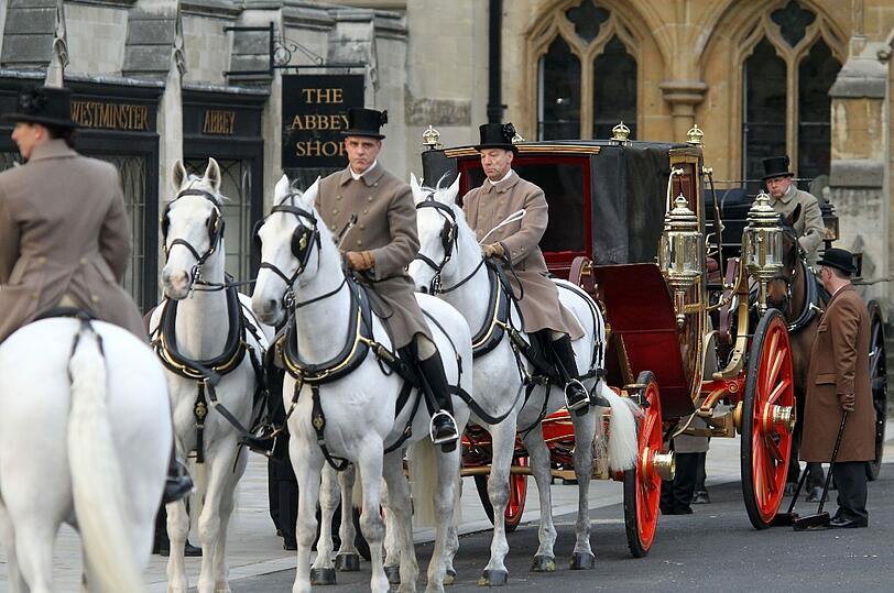 Die Vorbereitungen zur Hochzeit des Jahres in London.