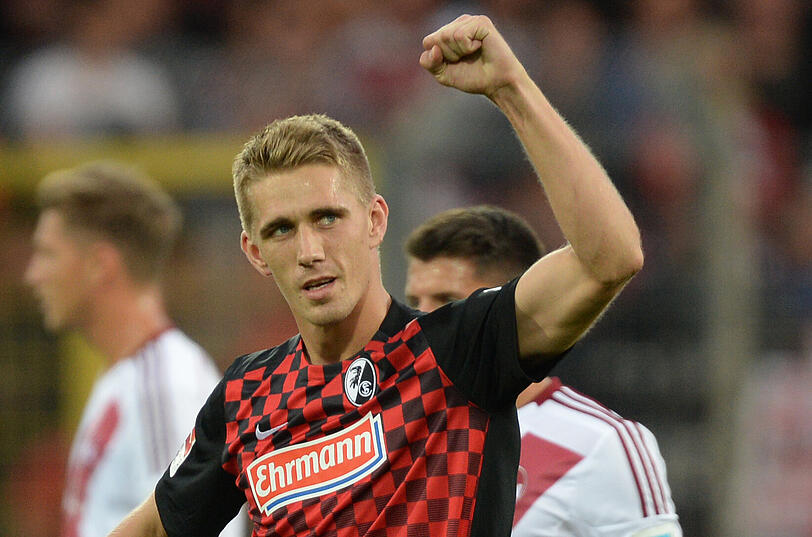 Erzielte gegen den 1. FC Nürnberg in nur fünf Minuten einen Hattrick: Freiburgs Stürmer Nils Petersen.