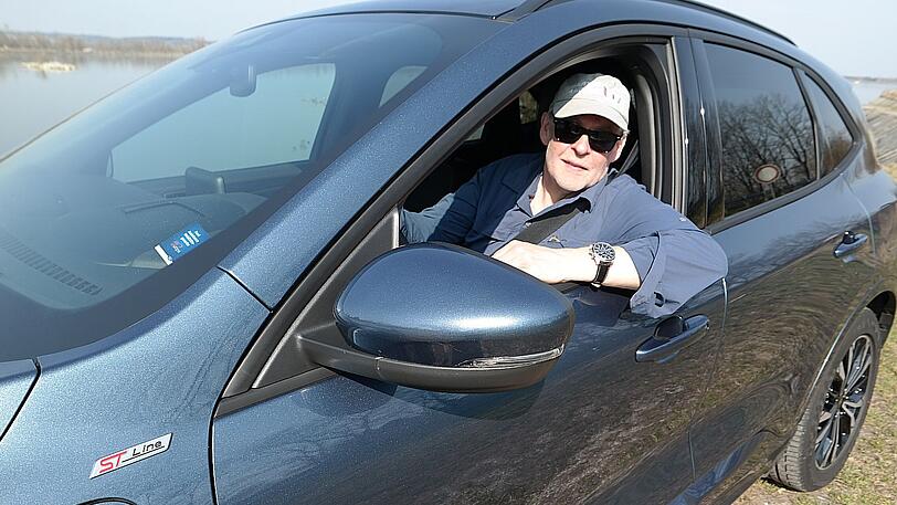"Das Gesamtpaket ist gelungen": Autotester Rudolf Huber im neuen Ford Kuga.