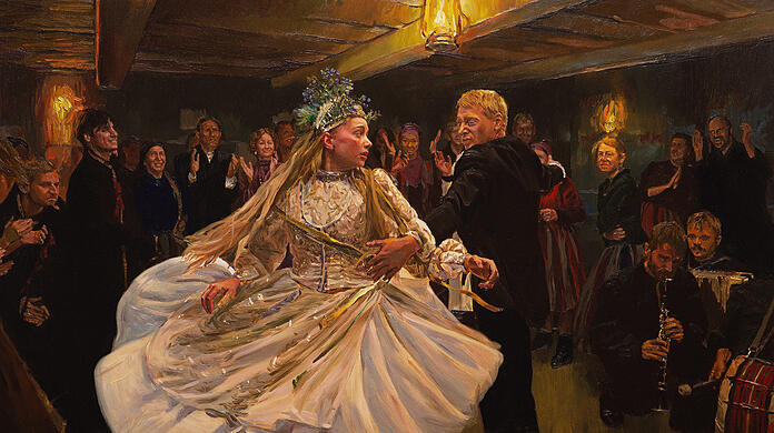 Hochzeitstanz mit dem falschen Mann: Kamila Urzedowska und Robert Gulaczyk in "Das Flüstern der Felder".