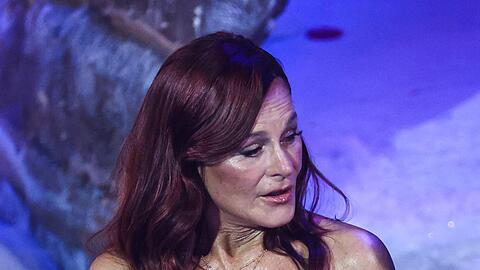 Andrea Berg tritt am 8. August auf dem Gel&auml;nde des "ZDF-Fernsehgartens" auf.