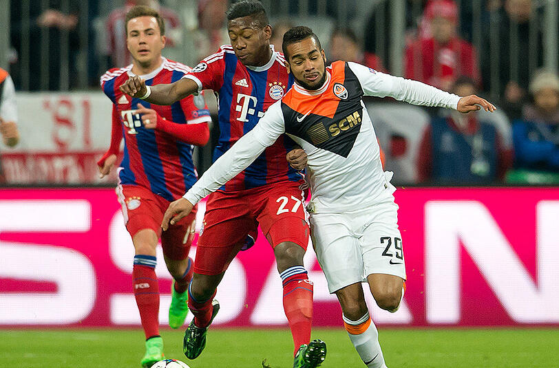 DAVID ALABA: Dauerläufer und Balleroberer vor dem Herrn. Selten Außenverteidiger, mehr zusätzlicher Außenstürmer. Zauberte wieder mit Ribéry auf links. NOTE 2