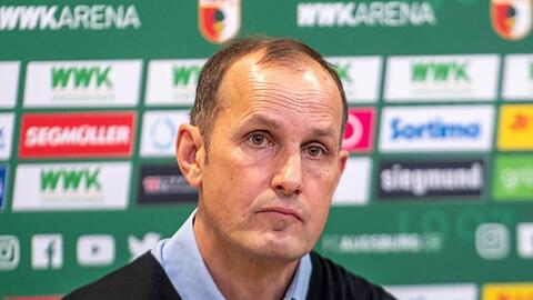 Heiko Herrlich, Trainer des FC Augsburg. Foto: Stefan Puchner/dpa/Archivbild