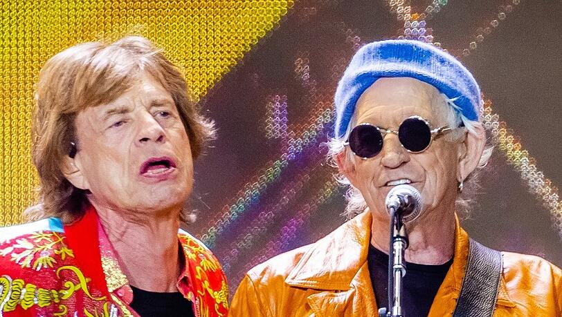 Mick Jagger und Keith Richards sprechen am Mittwoch über das neue Album der Rolling Stones.