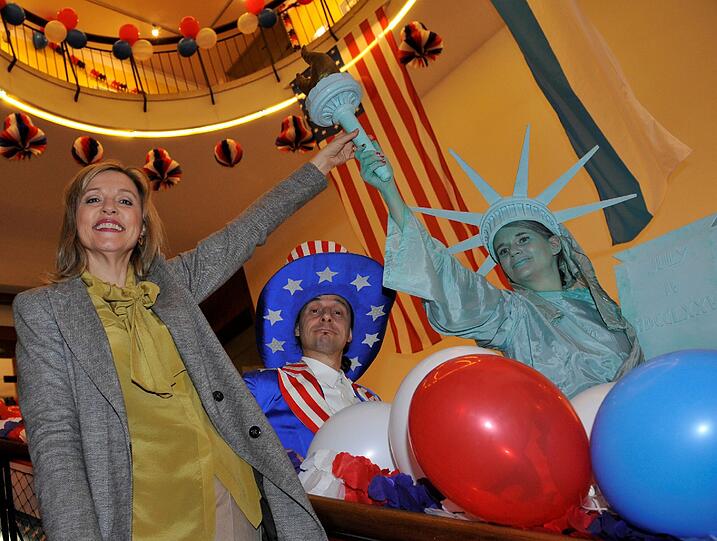 US-Wahlparty im Amerika Haus in München - die Bilder.