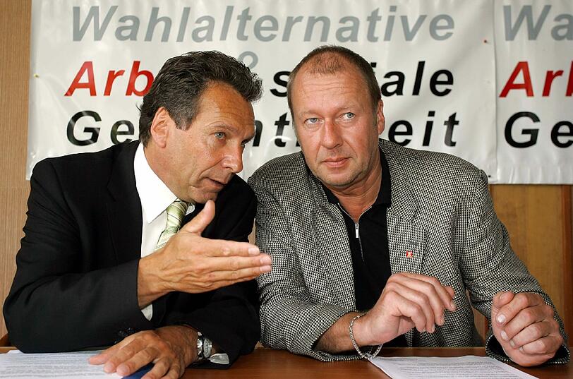Der einzige bayerische Linke Thomas Händel (60) aus Nürnberg (rechts im Bild) hat sein Mandat sicher.