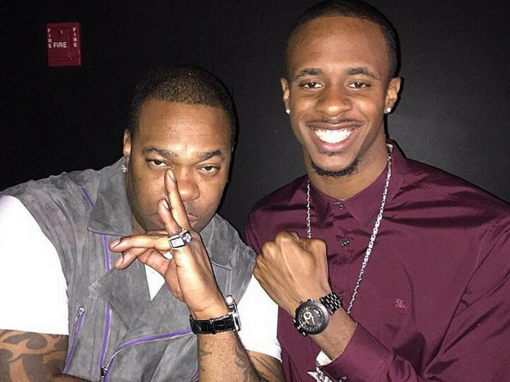Busta Rhymes (l.) mit seinem Sohn T'ziah Wood-Smith