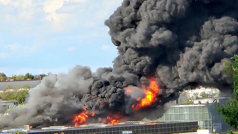Das Feuer brach am Nachmittag aus.