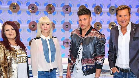 Die neue DSDS-Jury: Marianne Rosenberg (v. links), Mieze Katz, Kay One und Dieter Bohlen