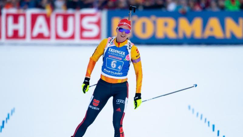 Wurde mit den DSV-Damen Vierte in Ruhpolding: Denise Herrmann. Wurde mit den DSV-Damen Vierte in Ruhpolding: Denise Herrmann.