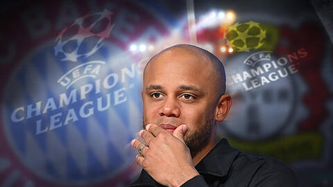 Vincent Kompany und seine Bayern treffen in der Champions League auf Bayer 04 Leverkusen.