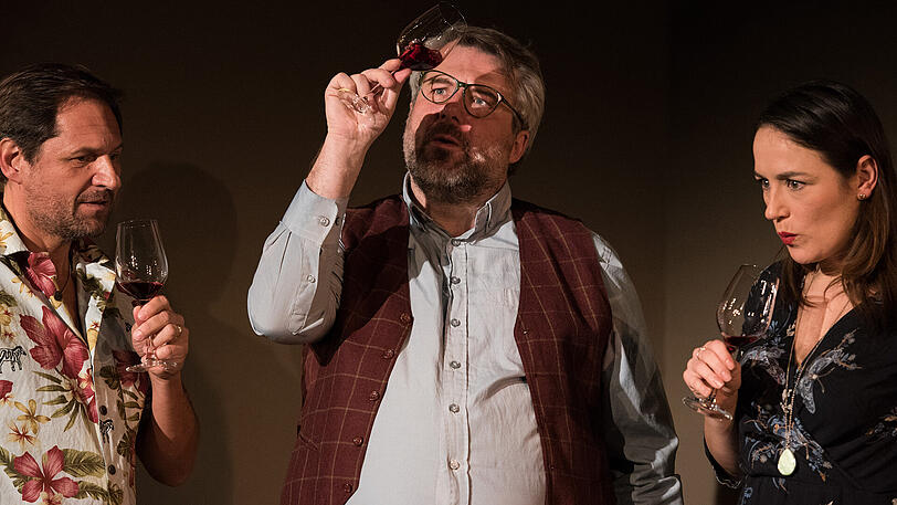 Bis Sonntag auf dem Spielplan im Metropoltheater: "Das Abschiedsdinner&ldquo; von Matthieu Delaporte und Alexandre de La Patelliere mit Winfried Frey, Dieter Fischer, Judith Toth.