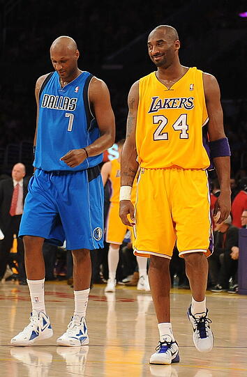 Lamar Odom mit Kobe Bryant