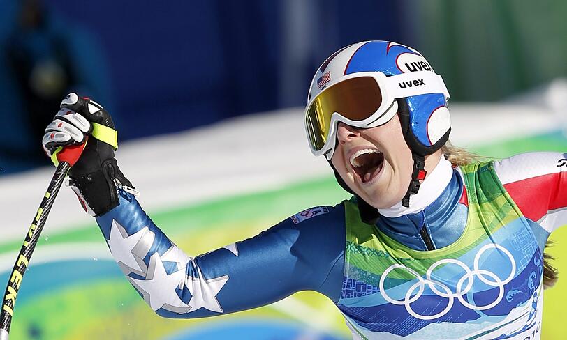 17. Feburar 2010: Lindsey Vonn bei den Olympischen Winterspielen in Vancouver.