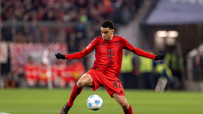 Ein Magier am Ball: Jamal Musiala vom FC Bayern.