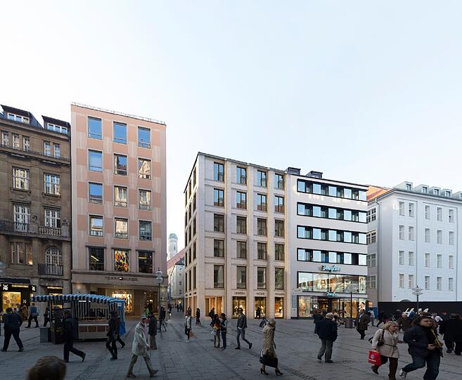 So soll also alles mal Aussehen: Links am geplanten Haus vorbei kann man auf den Dom schauen.
