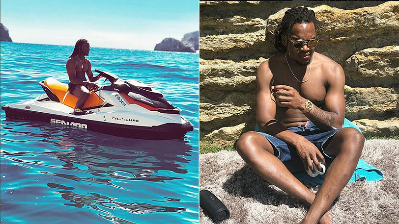 Der Portugiese Renato Sanches verbrachte seinen Urlaub in Lissabon und auf Ibiza.
