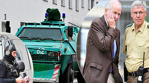 Geiseldrama in Ingolstadt: Ein bewaffneter Mann im Rathaus Geiseln genommen. Gegen 17.44 Uhr hat es sechs Schüsse im Rathaus gegeben!Die Geiselnahme ist beendet. Alle sind am Leben.