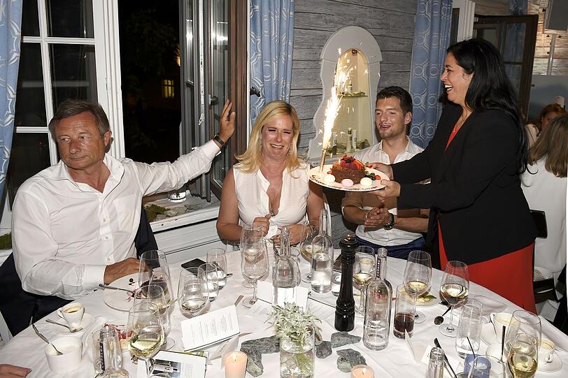 Dr. Yorck Otto (Präsident der Union Mittelständischer Unternehmen e.V) und Frau Alexandra, die Geburtstag hatte.