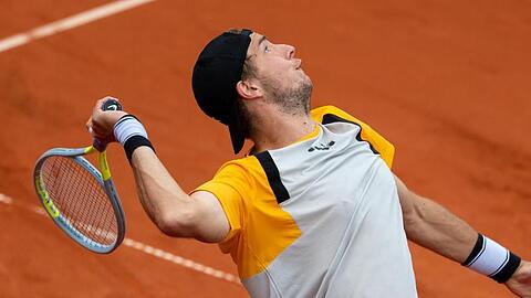 Jan-Lennard Struff in Aktion.
