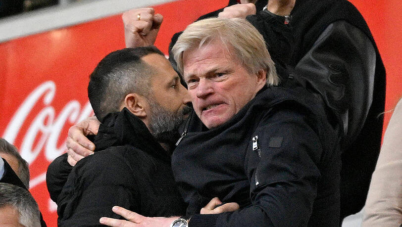 Konnten zuletzt das 6:0 des FC Bayern gegen Schalke bejubeln: Hasan Salihamidzic und Oliver Kahn. Konnten zuletzt das 6:0 des FC Bayern gegen Schalke bejubeln: Hasan Salihamidzic und Oliver Kahn.