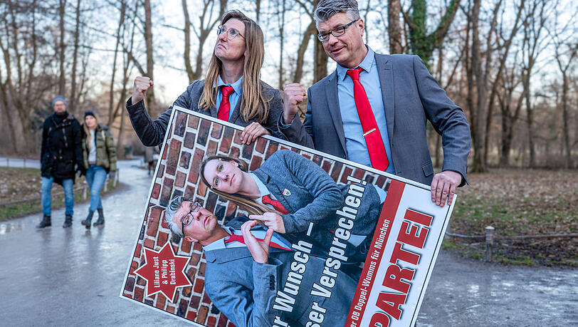 Philipp Drabinski ist OB-Kandidat von Die Partei.