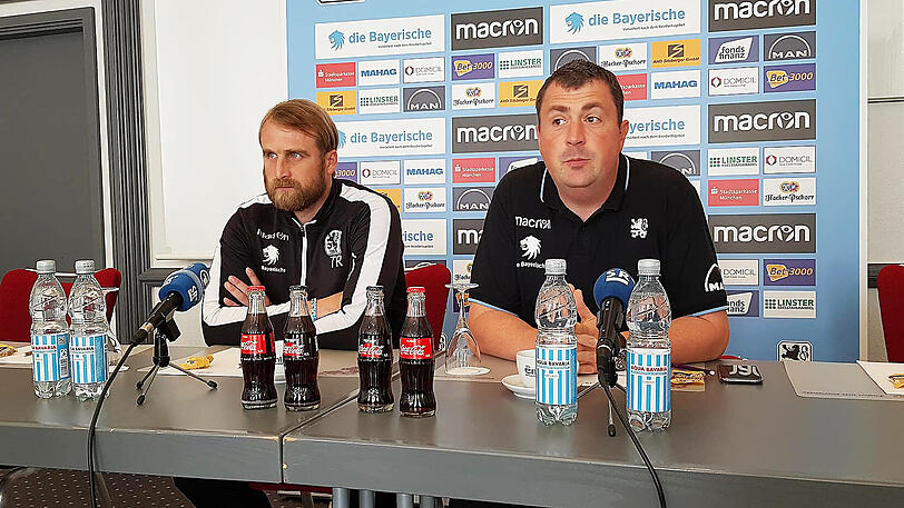 Daniel Bierofka (li.) und Rainer Kmeth vom TSV 1860