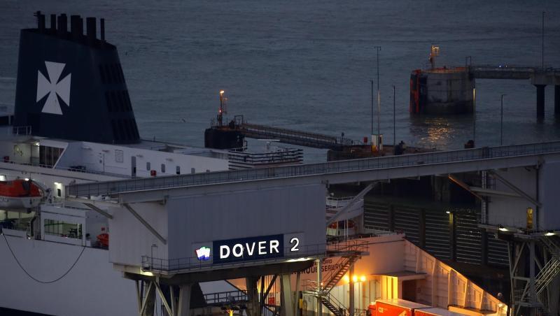 Im Hafen von Dover droht nach einem ungegeregelten Brexit das blanke Chaos. Im Hafen von Dover droht nach einem ungegeregelten Brexit das blanke Chaos.