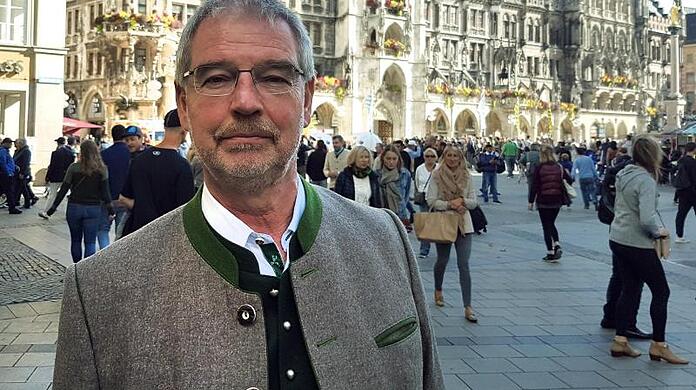 Alexander Reissl, Ex-Fraktionsvorsitzender der SPD im Münchner Stadtrat, auf dem Marienplatz.