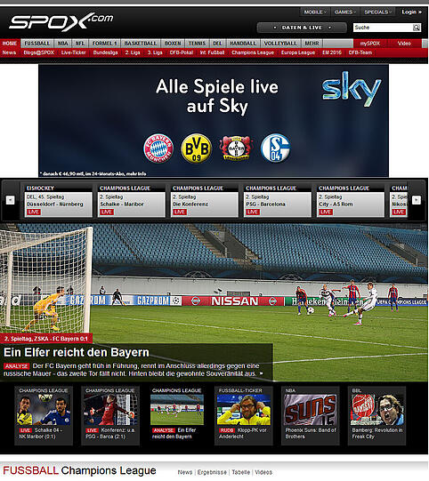 Sportportal Spox.com schreibt: "Ein Elfer reicht den Bayern"