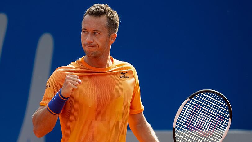 Tennisprofi Philipp Kohlschreiber in Aktion.