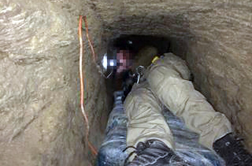 An der amerikanisch/mexikanischen Grenze haben Fahnder den bislang längsten Drogentunnel entdeckt.