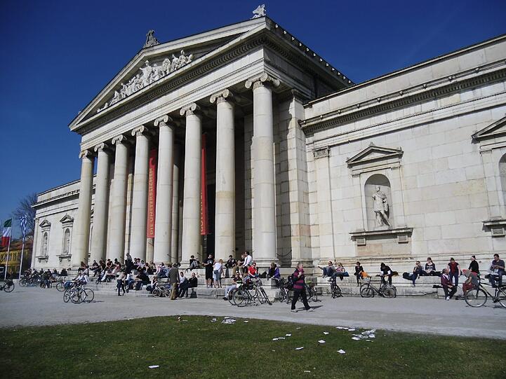 Der Königsplatz in der Maxvorstadt.