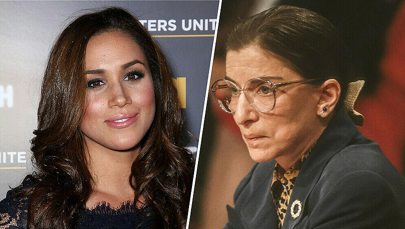 Herzogin Meghan (l.) hat sich zum Tod von Ruth Bader Ginsburg geäußert Herzogin Meghan (l.) hat sich zum Tod von Ruth Bader Ginsburg geäußert