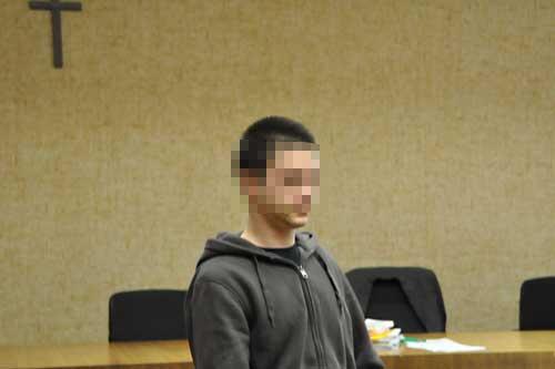 Patrick A. (23) vor dem Münchner Schöffengericht.