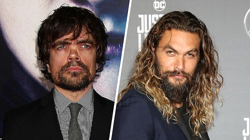 Peter Dinklage (li.) und Jason Momoa werden erneut zu Co-Stars.