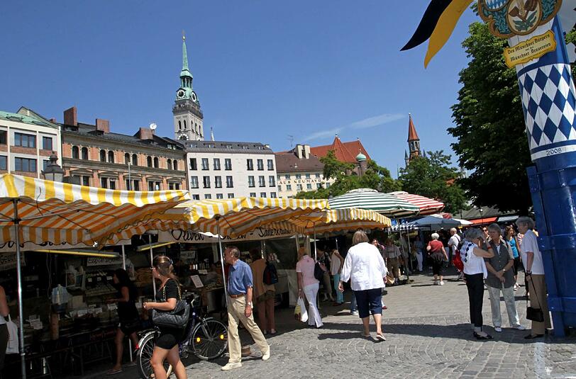 Viele Stände am Viktualienmarkt müssen saniert werden.
