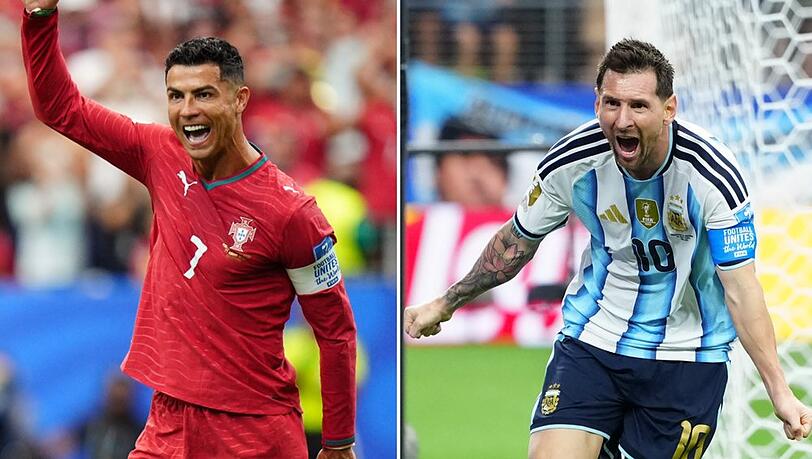 Cristiano Ronaldo (l.) und Lionel Messi untermauern auch bei dieser WM eindrucksvoll, wieso sie zu den besten Fußballern aller Zeiten gehören. Cristiano Ronaldo (l.) und Lionel Messi untermauern auch bei dieser WM eindrucksvoll, wieso sie zu den besten Fußballern aller Zeiten gehören.