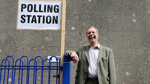 Sehr zuversichtlich: Nigel Farage von der EU-feindlichen Ukip-Partei.