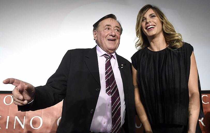 Richard Lugner mit seinem Ehrengast Elisabetta Canalis