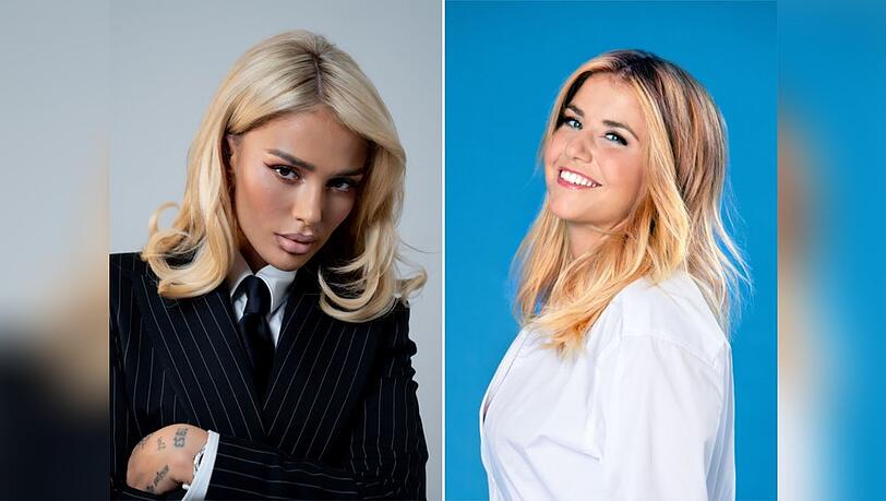 Loredana (l.) und Beatrice Egli vervollständigen die "DSDS"-Jury.