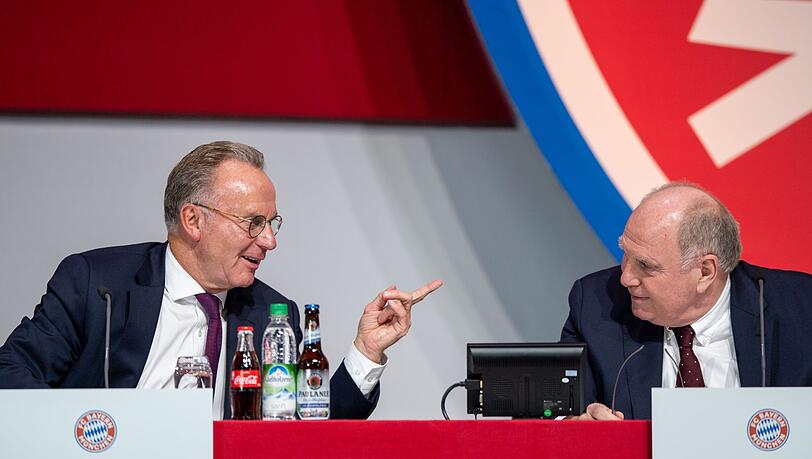 "Uli Hoeneß hat grundsätzlich eine gewisse Parodierbarkeit", sagt Oliver Pocher über den Bayern-Präsidenten (r.), hier neben Vorstandsboss Karl-Heinz Rummenigge. "Uli Hoeneß hat grundsätzlich eine gewisse Parodierbarkeit", sagt Oliver Pocher über den Bayern-Präsidenten (r.), hier neben Vorstandsboss Karl-Heinz Rummenigge.